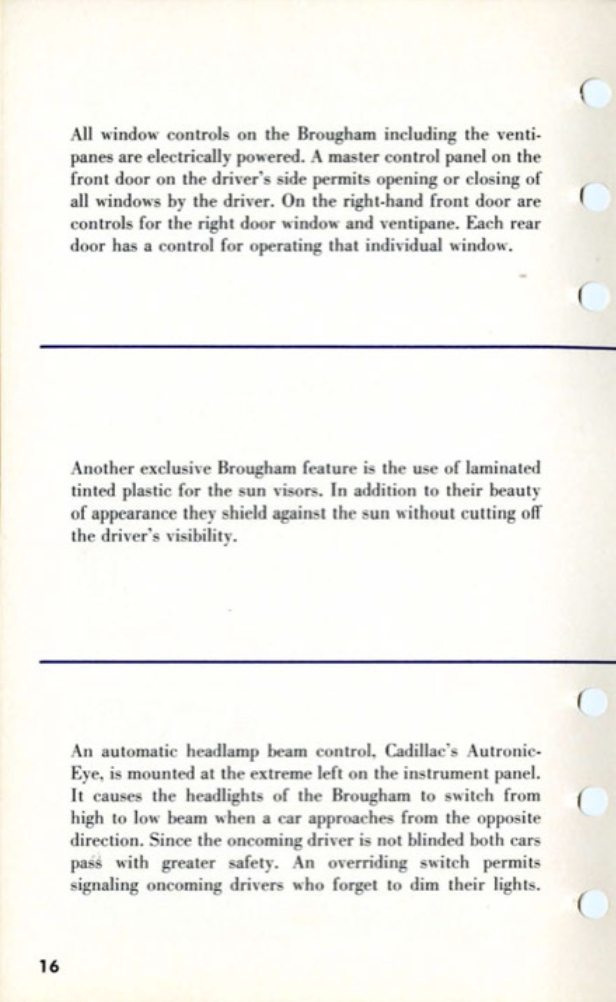 1957 Cadillac Eldorado Brougham Salesmans Data Book Page 7